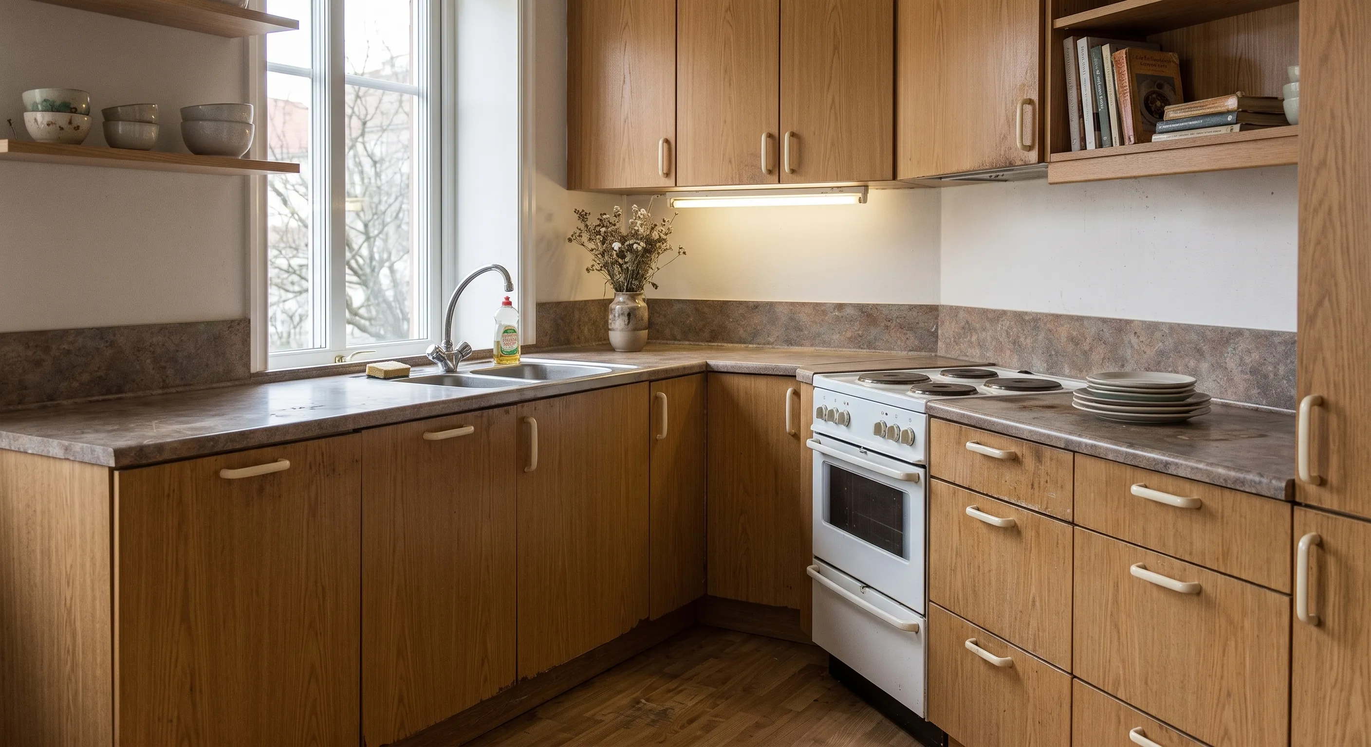 Totalrenovering av kök, före renovering
