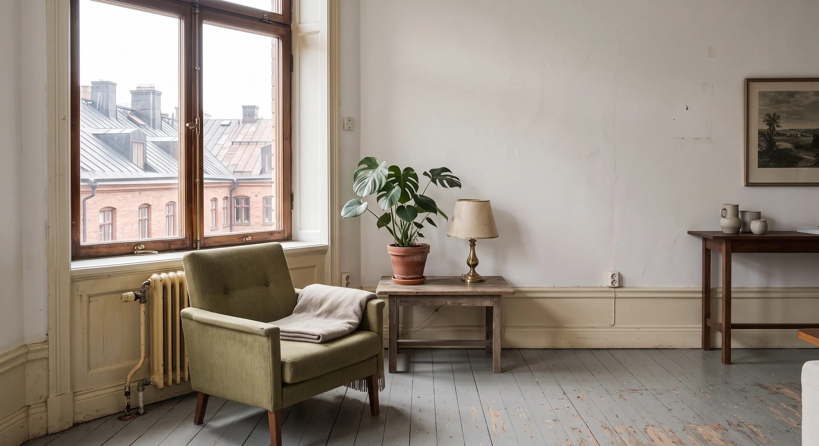 Ytskiktsrenovering lägenhet, före renovering